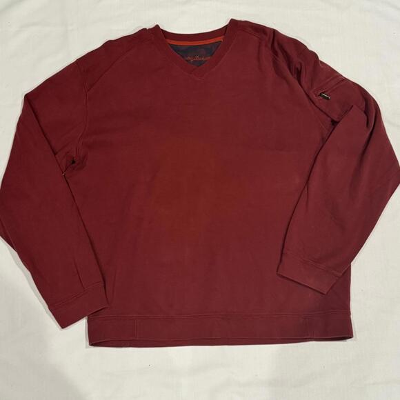 Tommy Bahama Other - Tommy Bahama 100% Pima Cotton Sweater Mens Red Coastal Resort Long Sleeve